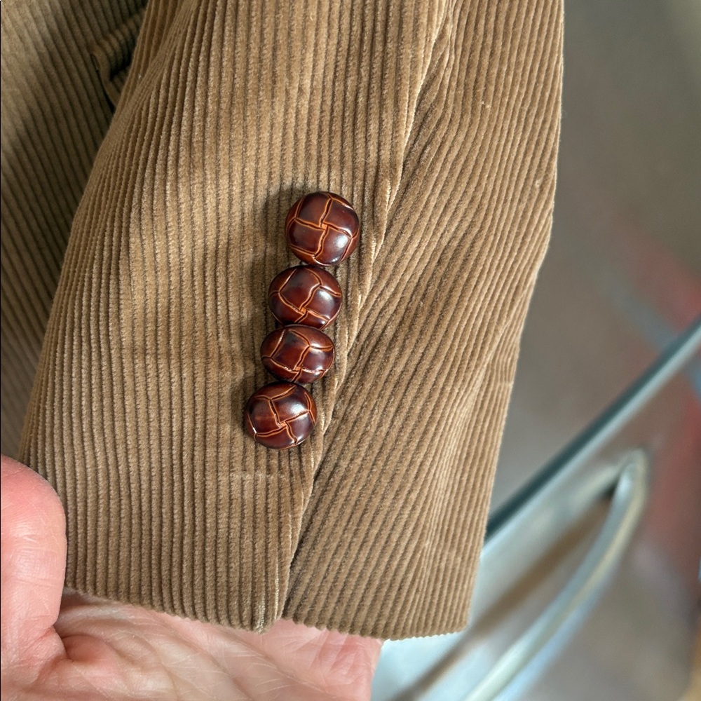 The Corduroy Collection Men’s Tan Corduroy Suit Jacket - Picture 4 of 11